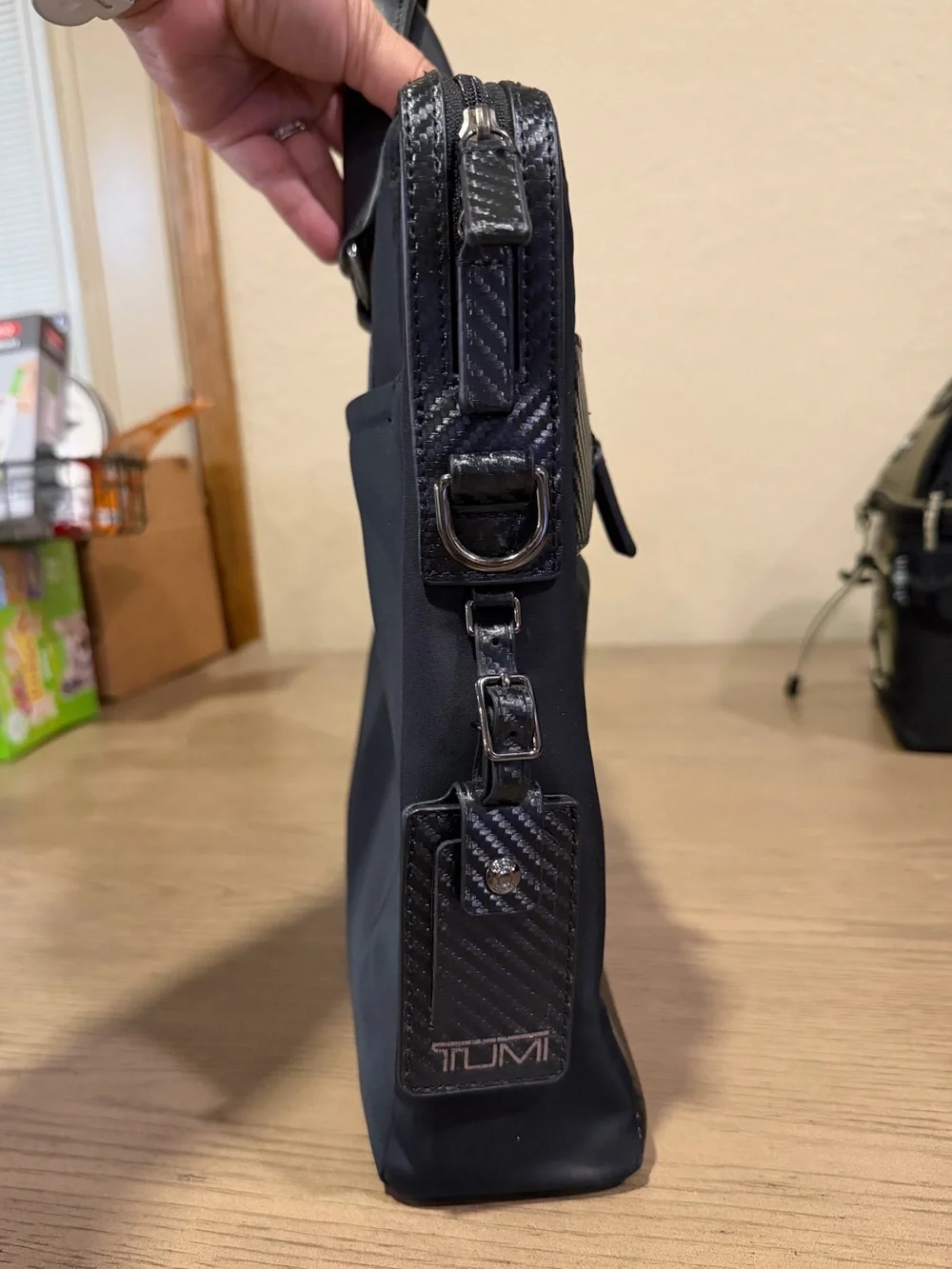 Tumi Black Business Laptop Bag
